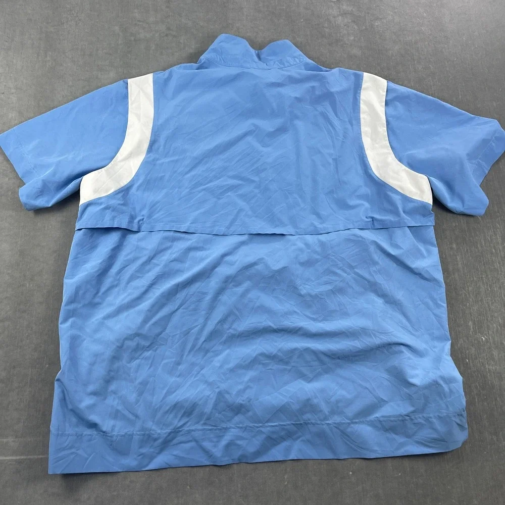 Lions Nike Mens 3XL Blue Quarter Zip Windbreaker Pullover Logo